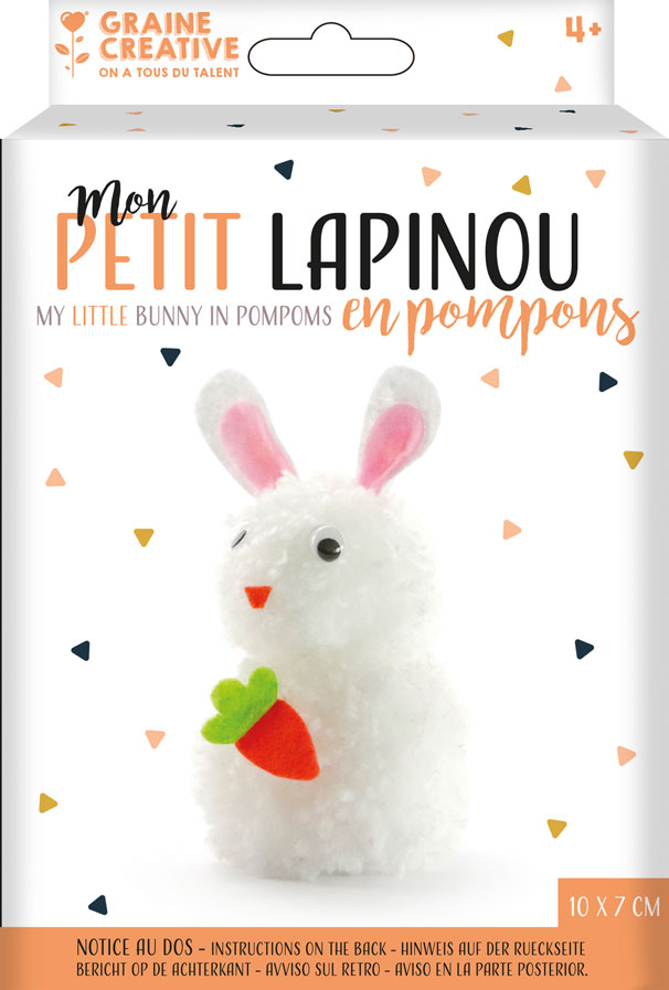 Kit Pompom Lapinou 10cm St Barthelemy