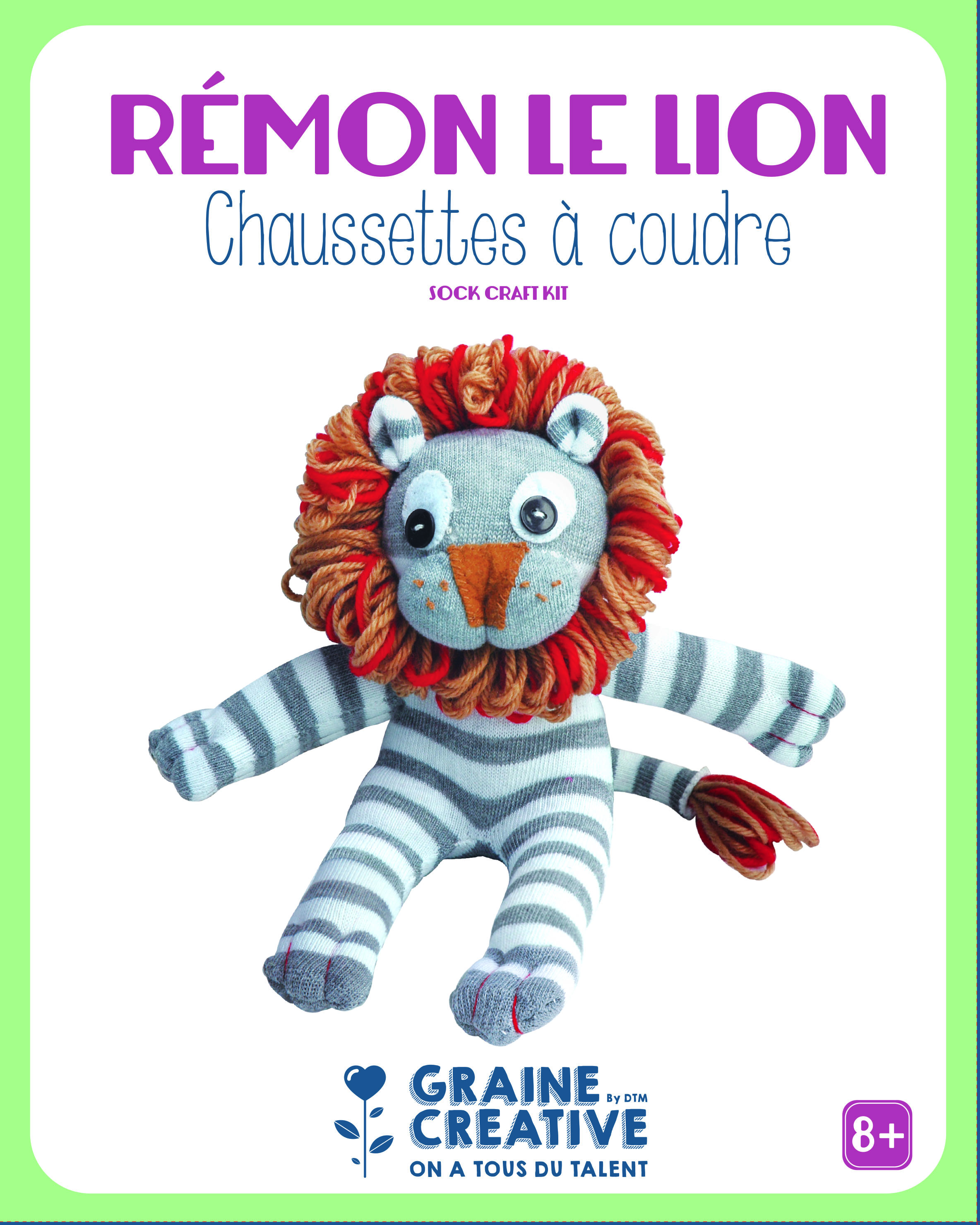 Chaussettes à Coudre Rémon Le Lion 20cm St Barthelemy