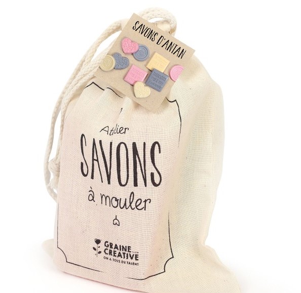 SACHET 100% COTON MON ATELIER SAVON - FABRICATION D'ANTAN St Barthelemy